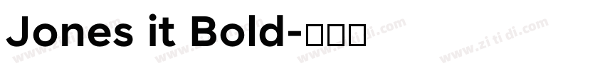 Jones it Bold字体转换